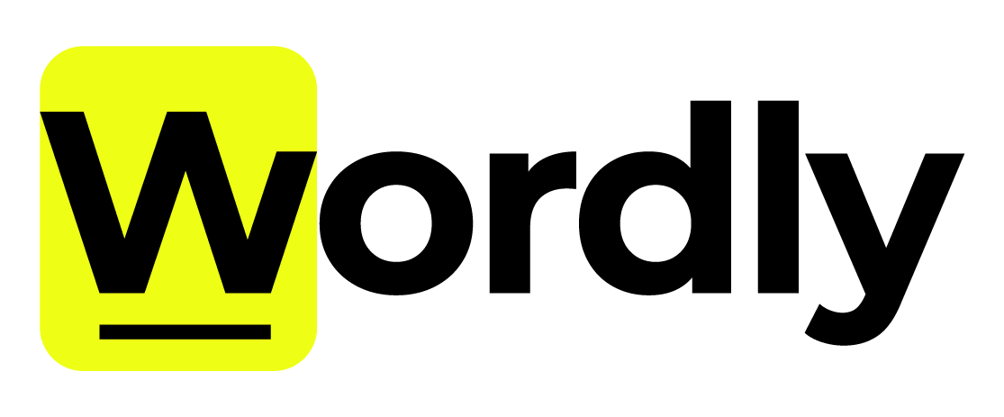 logo wordly blog writing